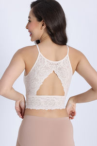 Zivame Double Layered Non Wired High Coverage Bralette - Sand Dollar — thumbnail 3